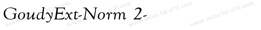 GoudyExt-Norm 2字体转换